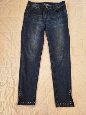 Reba Mid-Rise Split Ankle Skinny Jeans- Size 6